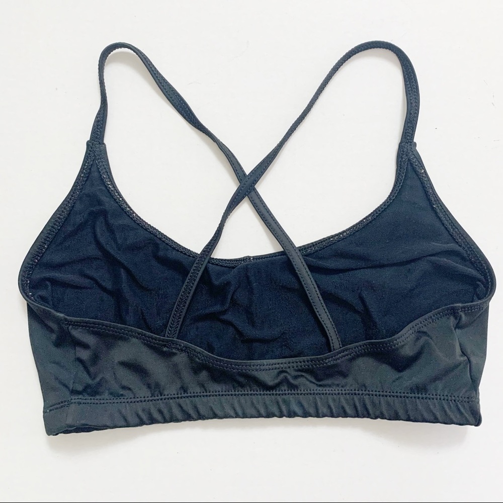 🎁 5/$25 Dance France black sport bra top Medium - Picture 2 of 5
